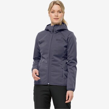 Veste outdoor 'WINDHAIN' JACK WOLFSKIN en bleu : devant