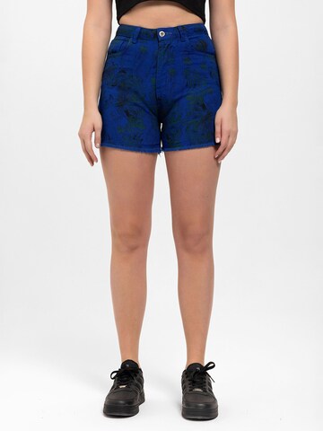 By Diess Collection Slim fit Trousers in Blue: front