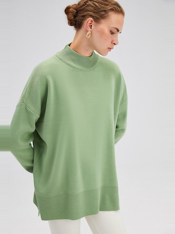 Touche Prive Gebreid vest in Groen