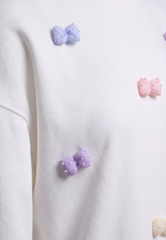 MYMO - Sweatshirt 'Pop' em branco