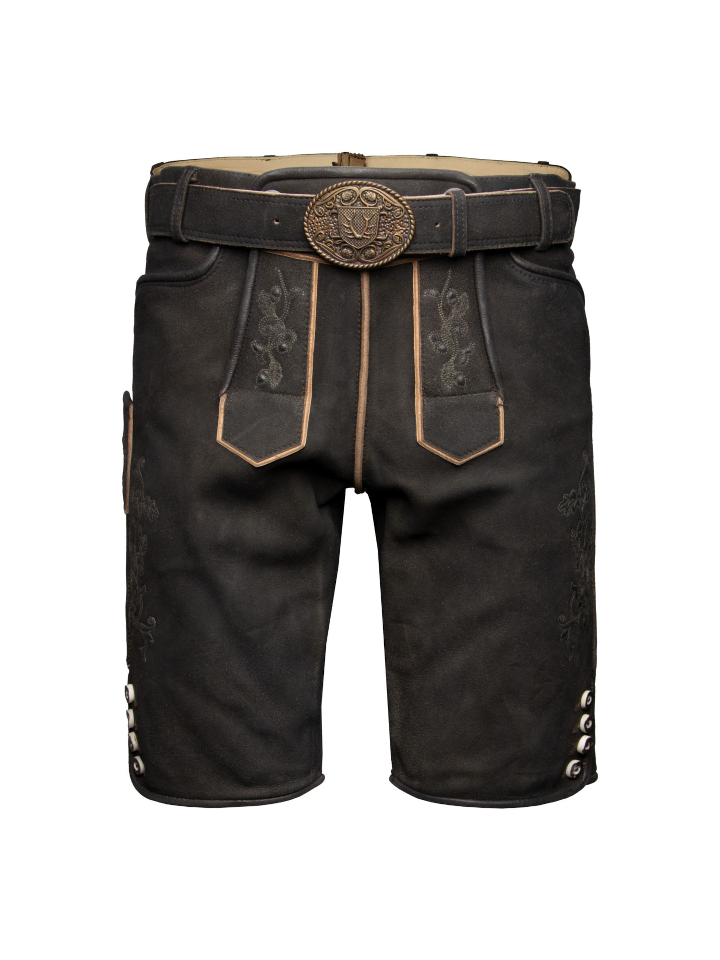 Krüger Buam Regular Traditional pants 'Caelius' in Brown: front