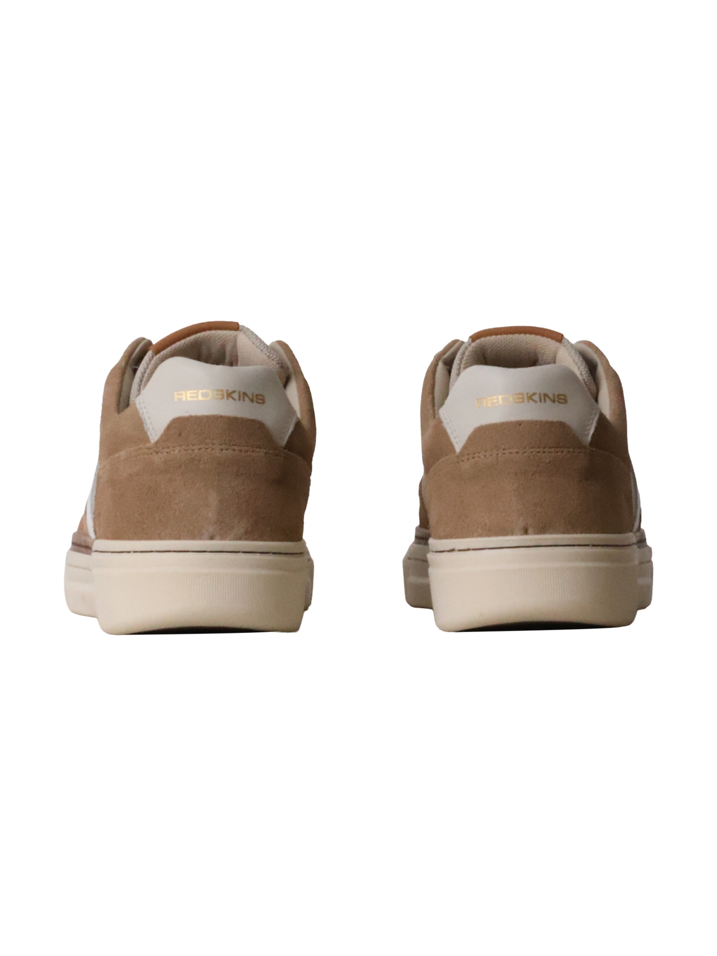 REDSKINS Buty sportowe sznurowane 'Lerma-Sneaker aus Leder' w kolorze beżowy