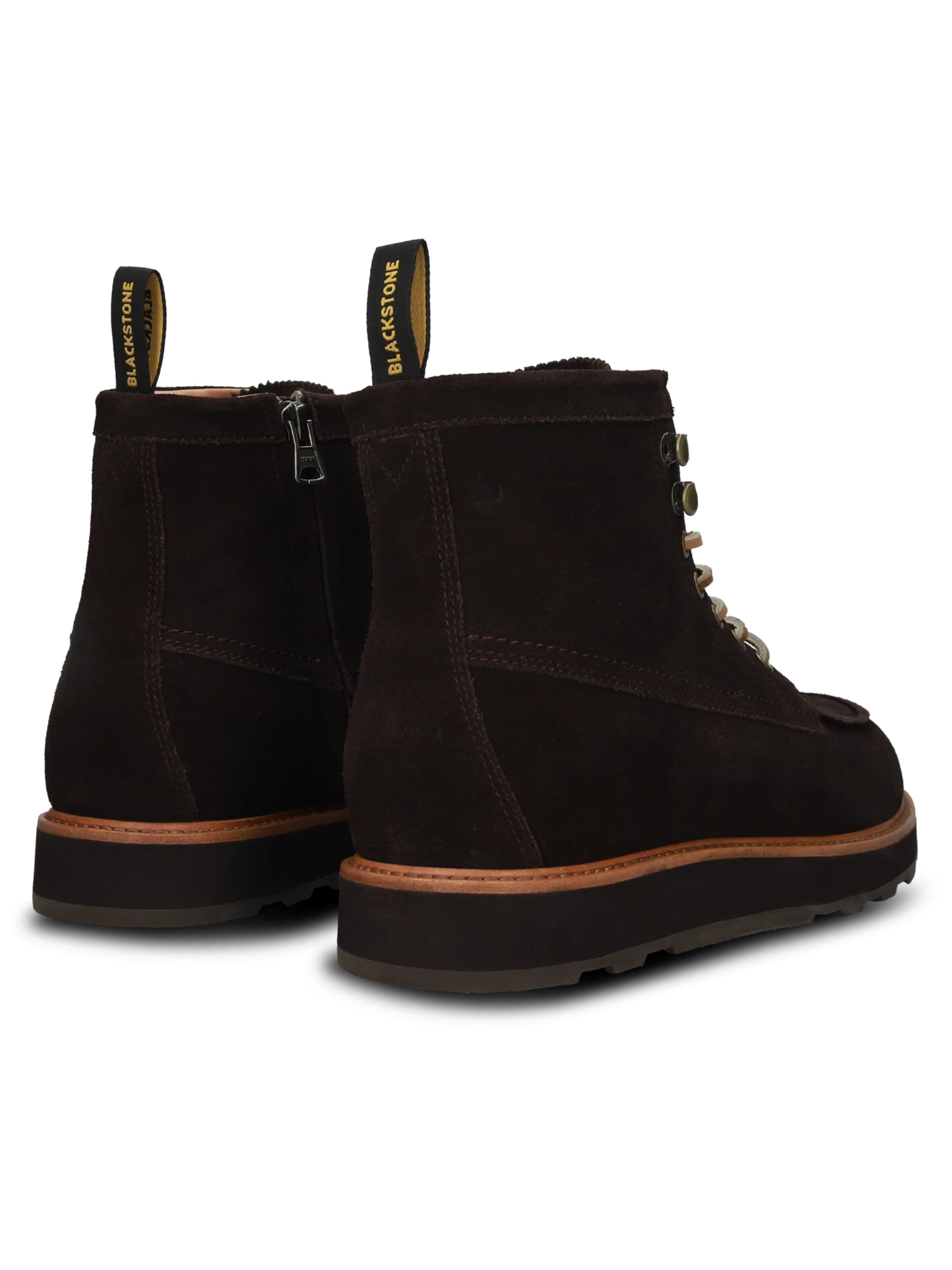 BLACKSTONE - Botas con cordones 'PERIDOT ASHER HIGH' en marrón