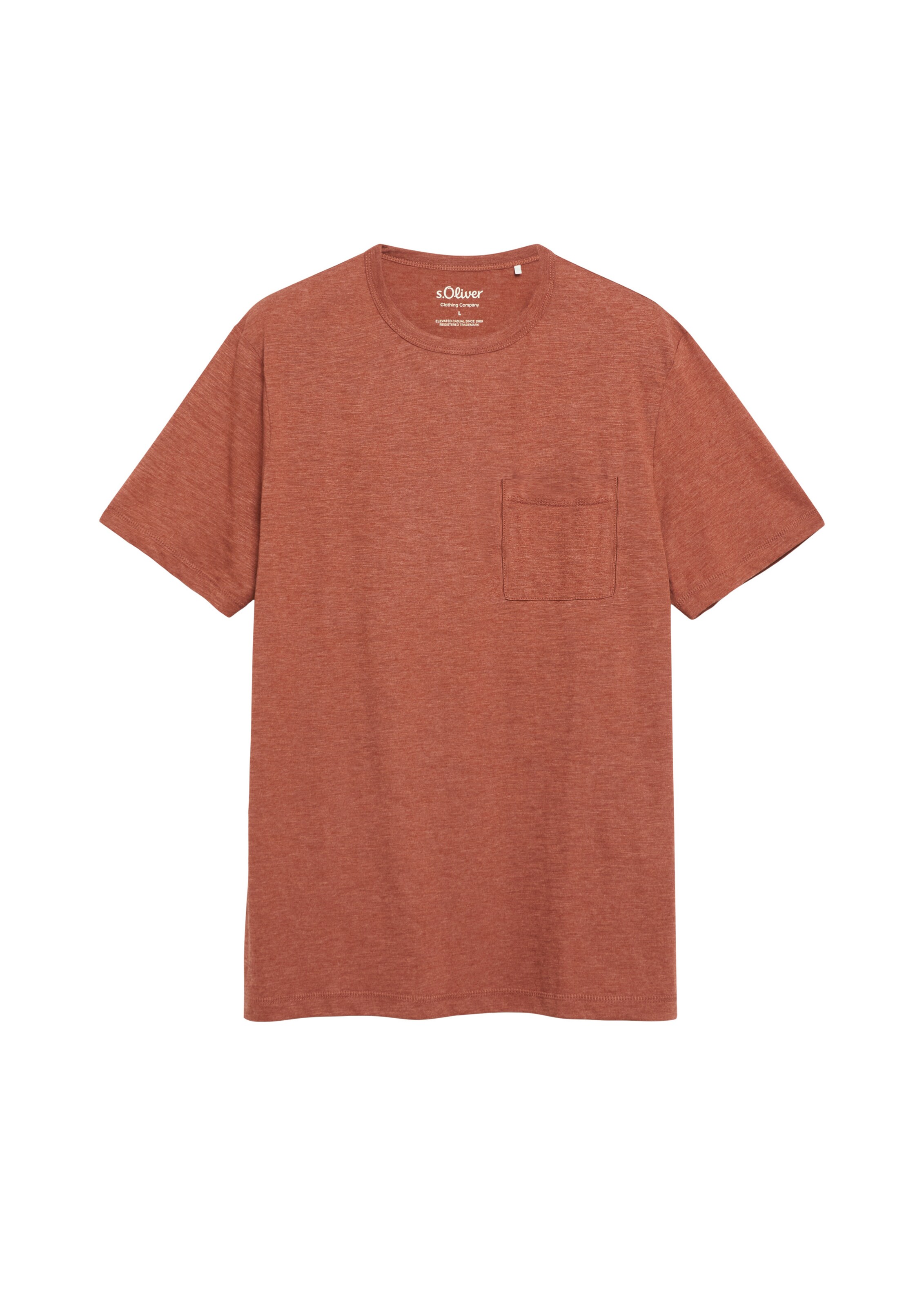 s.Oliver T-Shirt in Braun: Vorderseite