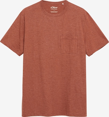s.Oliver T-Shirt in Braun: Vorderseite