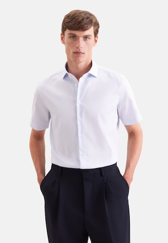 Coupe slim Chemise business SEIDENSTICKER en bleu : devant