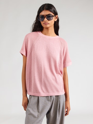 Pull-over 'DARLENE' NÜMPH en rose : devant