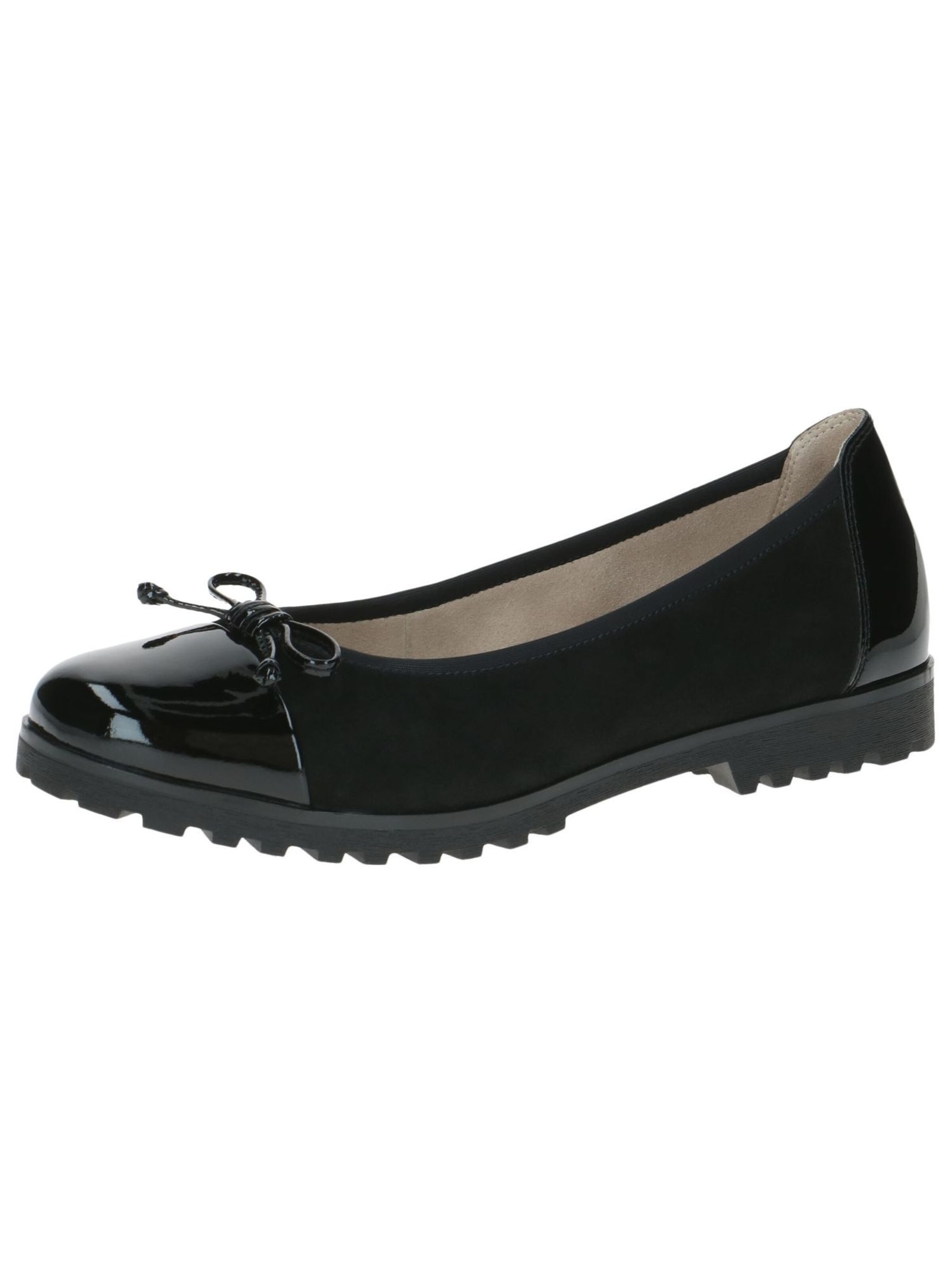 CAPRICE Ballerina in Schwarz: Vorderseite