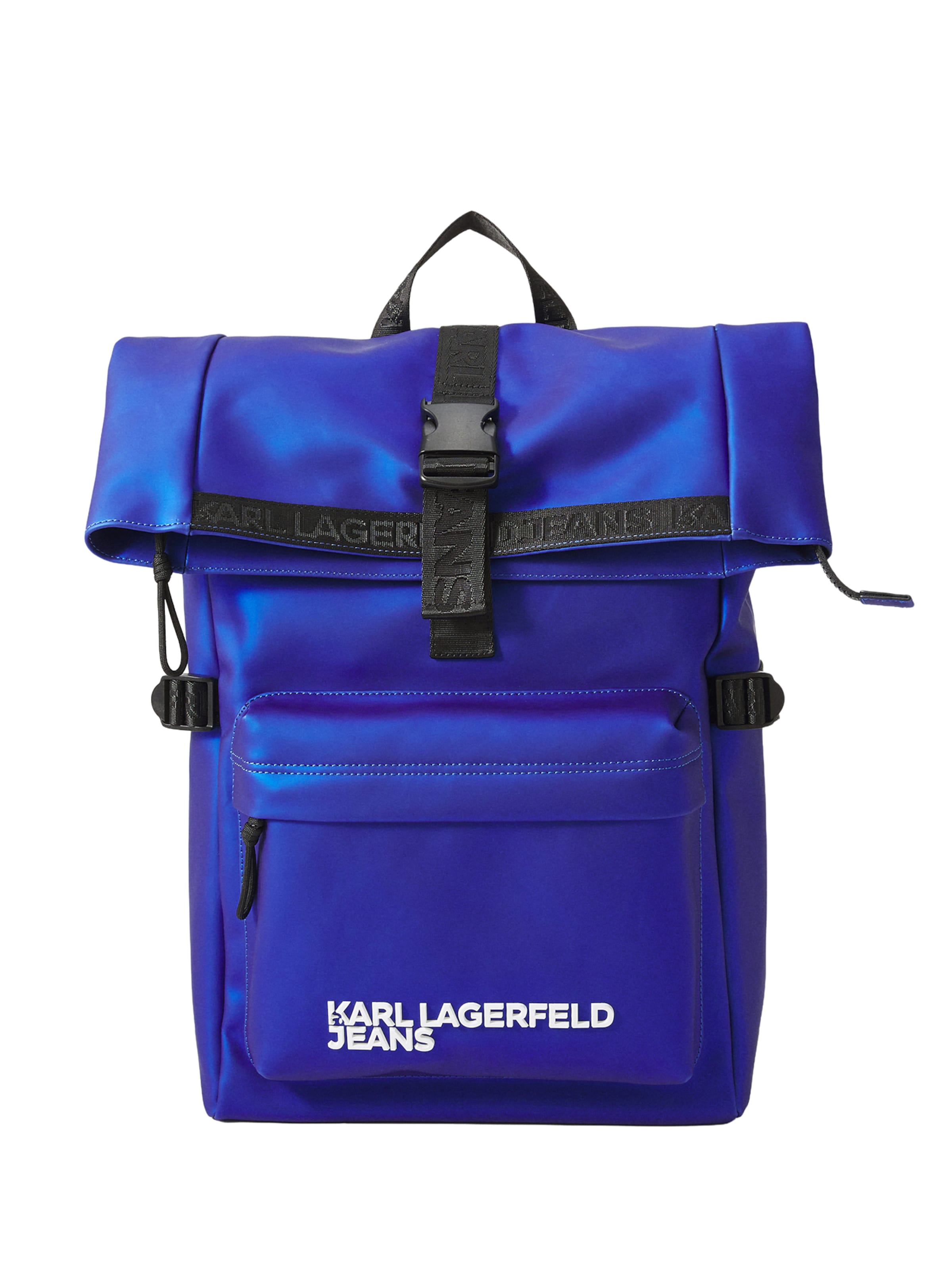 KARL LAGERFELD JEANS Rucksack in kobaltblau / weiß, Produktansicht