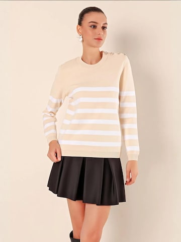 Bigdart Trui in Beige: voorkant