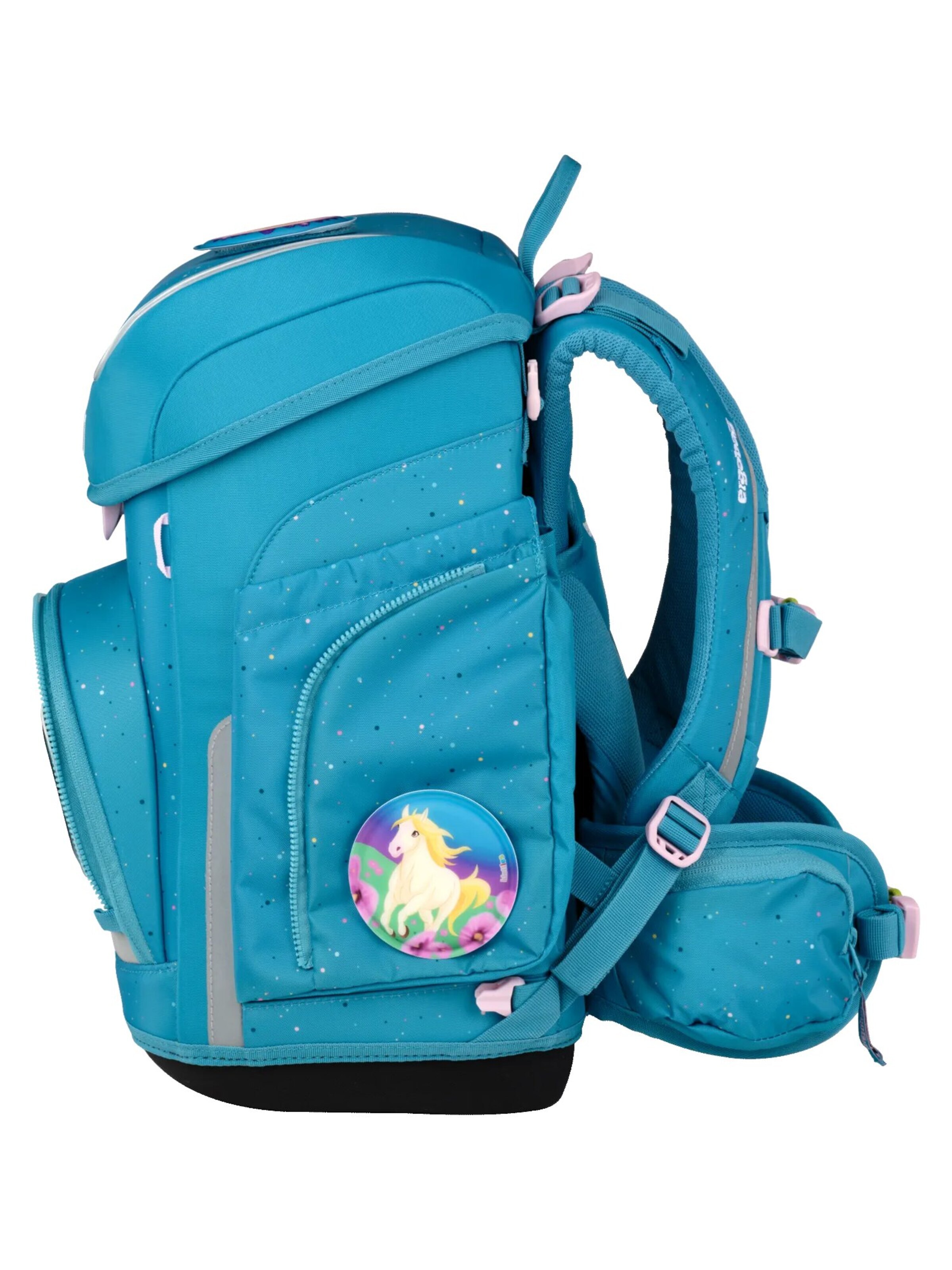 ergobag Backpack 'Schulranzen-Set cubo Set' in Green