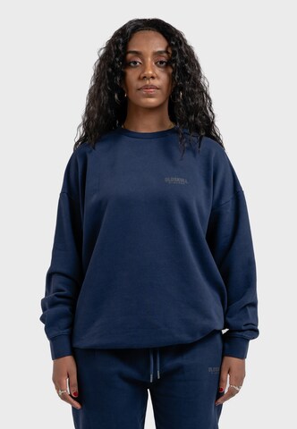 Oldskull Sweatshirt 'Peach Dyed Basic' in Blau: Vorderseite