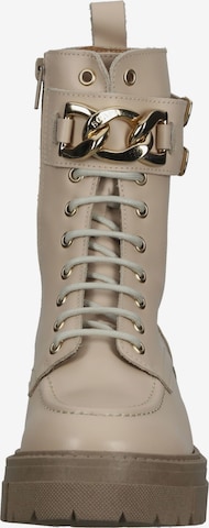 SCAPA Lace-Up Ankle Boots in Beige