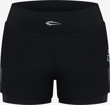 Smilodox Workout Pants 'Fastlane' in Black: front