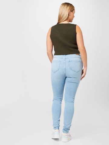 ONLY Carmakoma Skinny Jeans 'Maya' in Blau