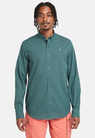 TIMBERLAND - Regular Fit Camisa em verde: frente