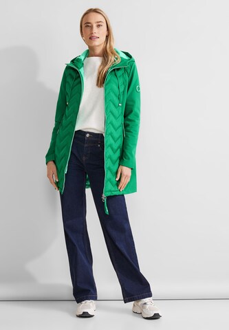 STREET ONE Between-Seasons Coat 'ECOTEFLON' in Green