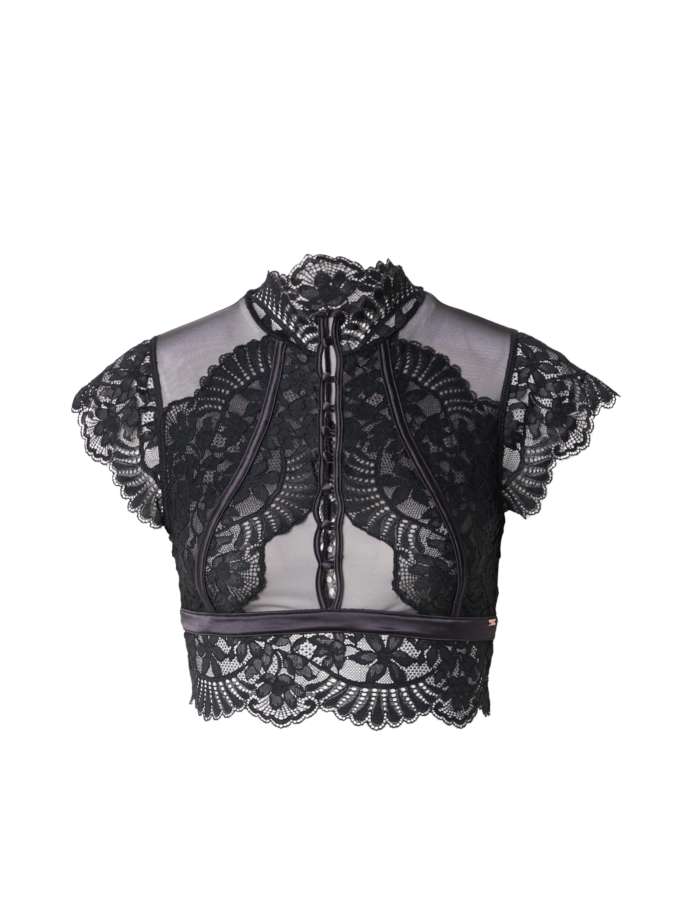 Hunkemöller High neck BH 'Amelia' in Zwart: voorkant