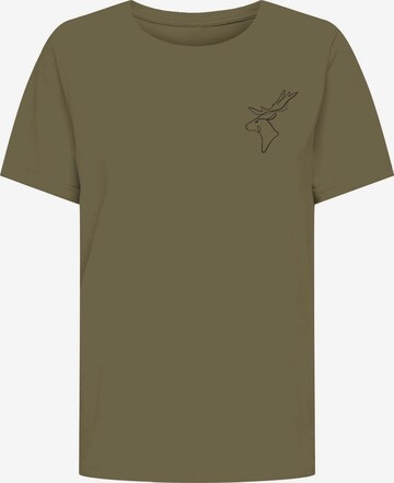 T-shirt 'Winter Deer' WESTMARK LONDON en vert : devant