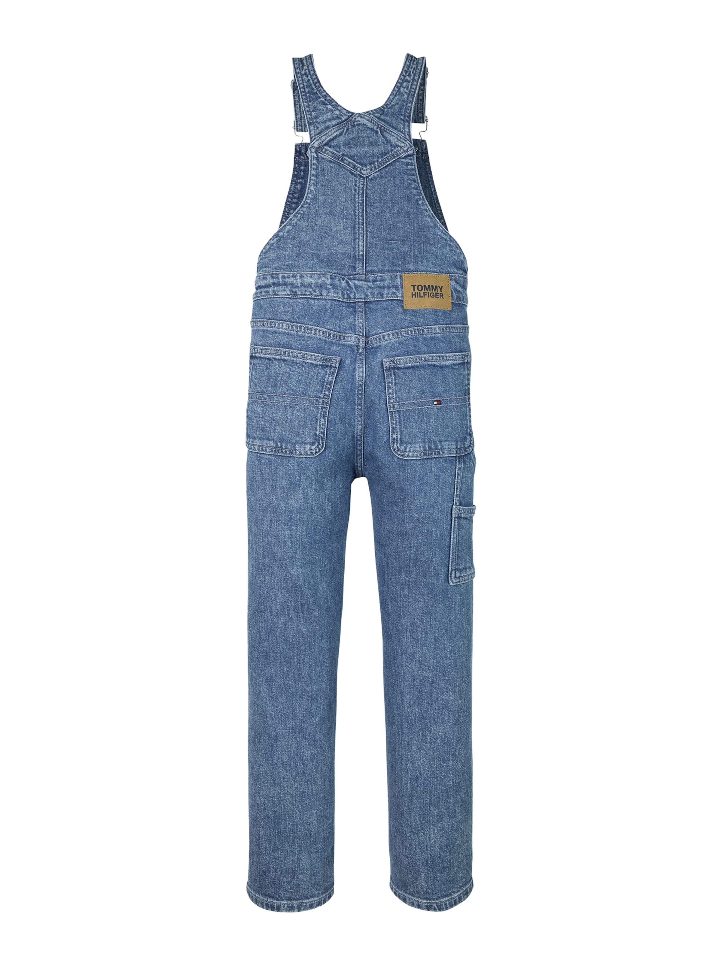 TOMMY HILFIGER Szabványos Kantáros nadrágok - kék