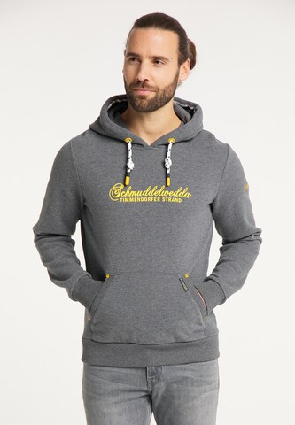 Schmuddelwedda Sweatshirt 'Timmendorfer Strand' in Grey: front