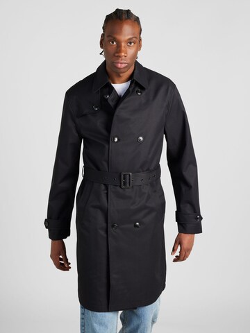 BURTON MENSWEAR LONDON Prechodný kabát - Čierna: predná strana