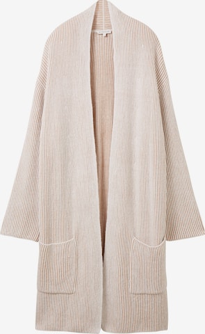 TOM TAILOR Knit Cardigan in White: front