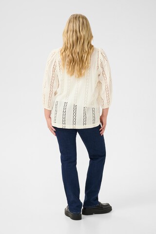 KAFFE CURVE Blouse 'Randi' in Beige