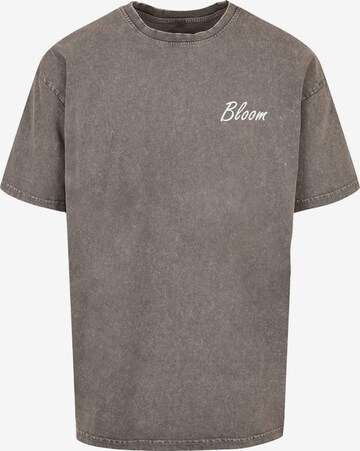T-Shirt 'Flowers Bloom' Merchcode en gris : devant