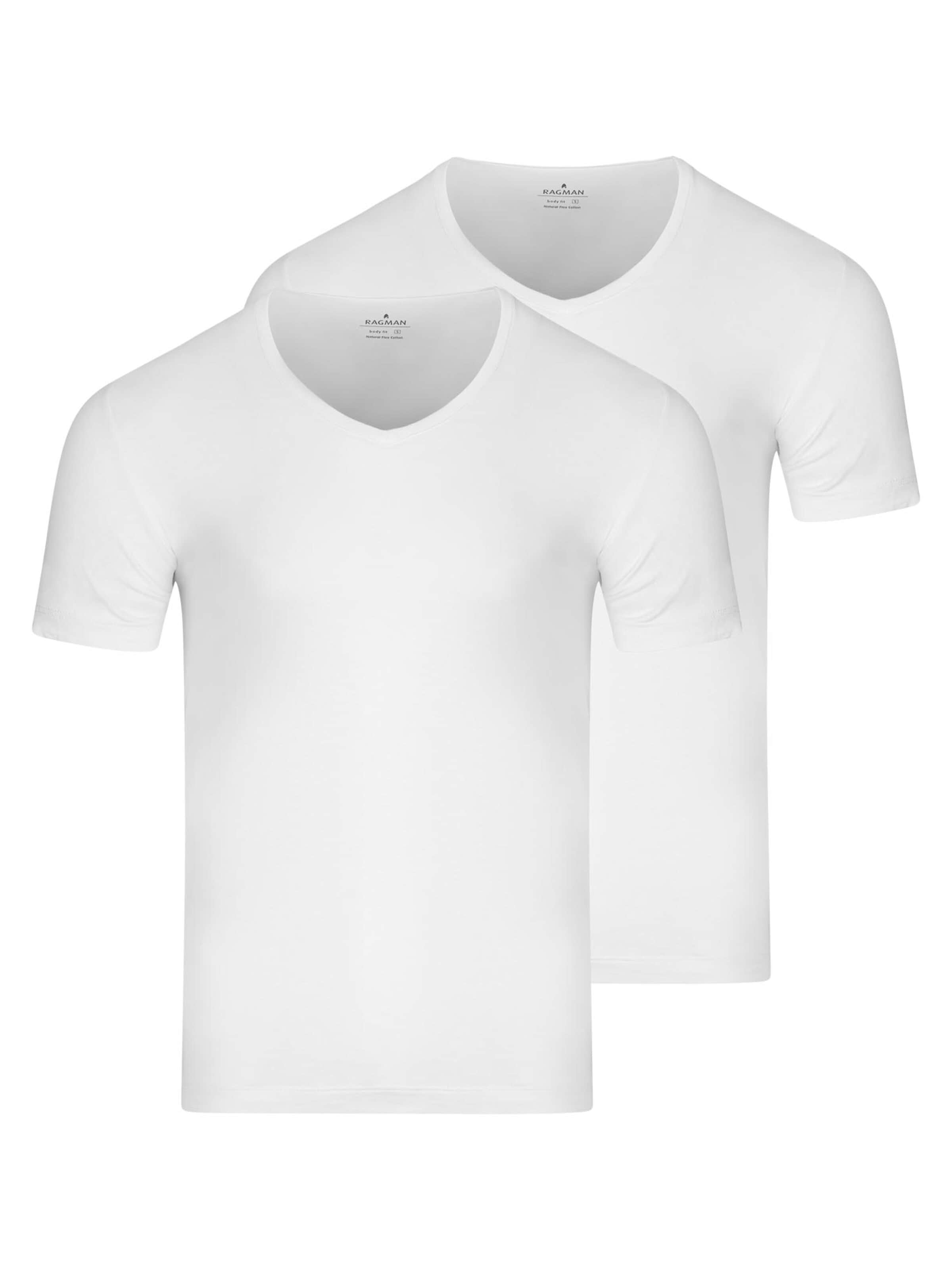 Ragman Undershirt 'Basic' in White: front