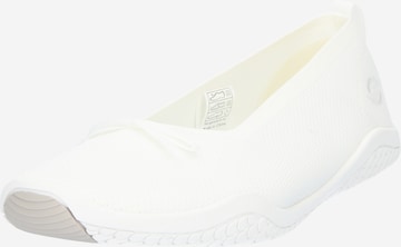 Ballerines Dockers by Gerli en blanc : devant