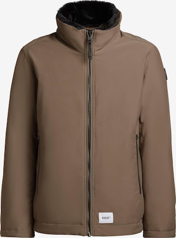 khujo Winterjas 'Huey ' in Bruin: voorkant