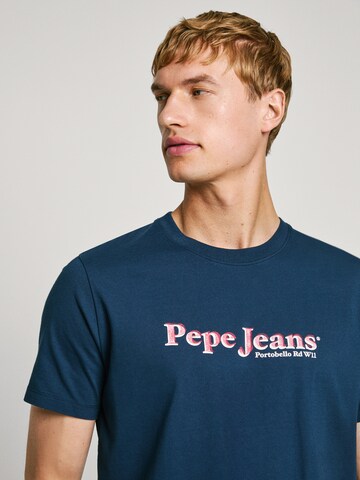 T-Shirt 'Somers' Pepe Jeans en bleu