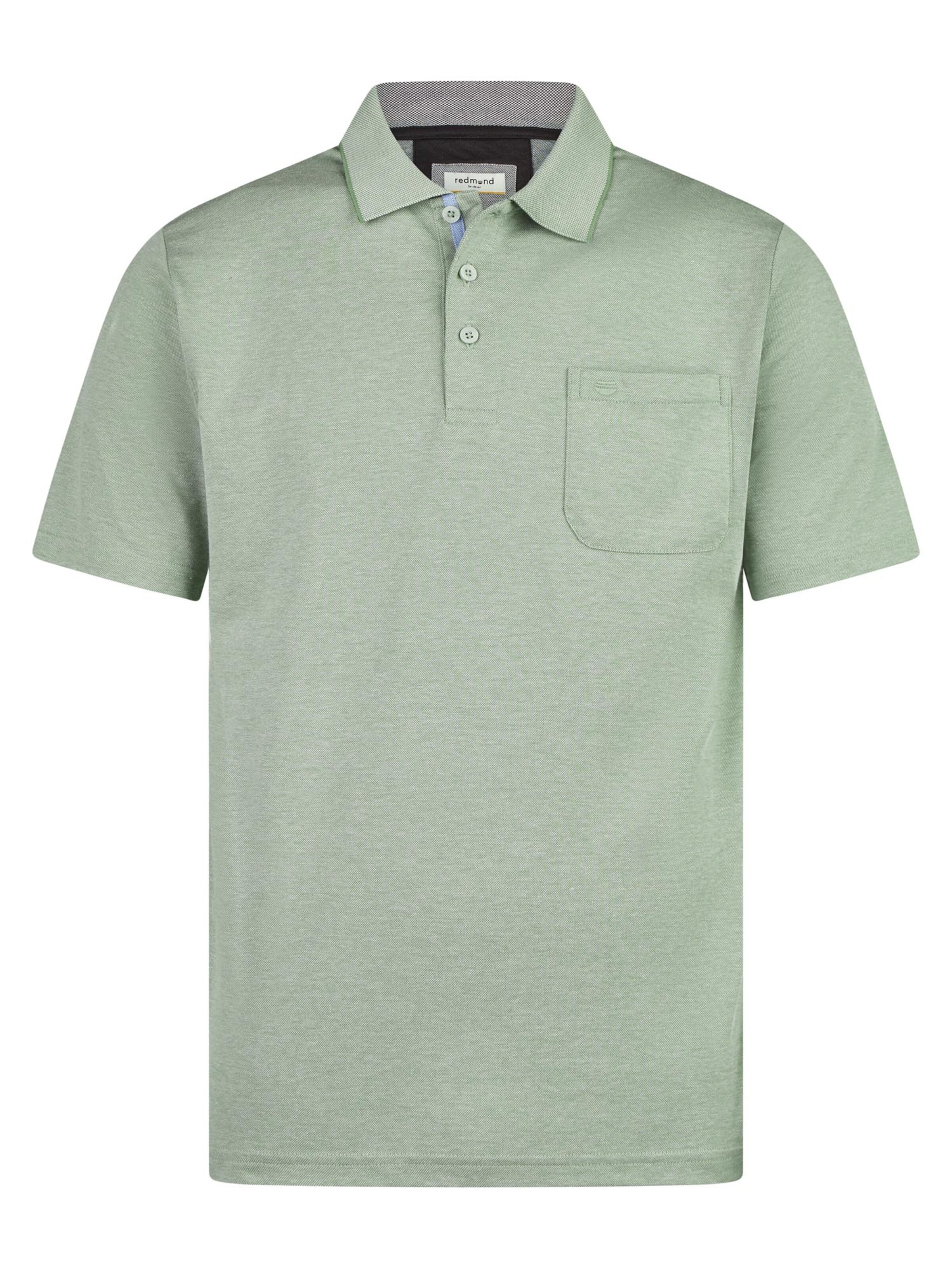redmond Shirt 'Basic'‌‌‌‌‌ in Grün: Vorderseite