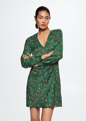 MANGO Dress in Green: front