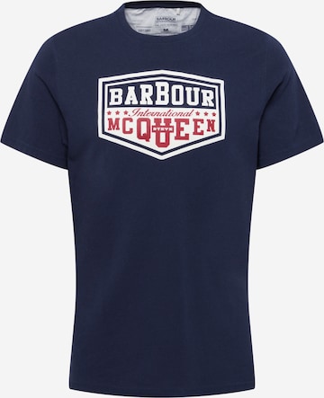 Barbour International T-Shirt in Blau: predná strana