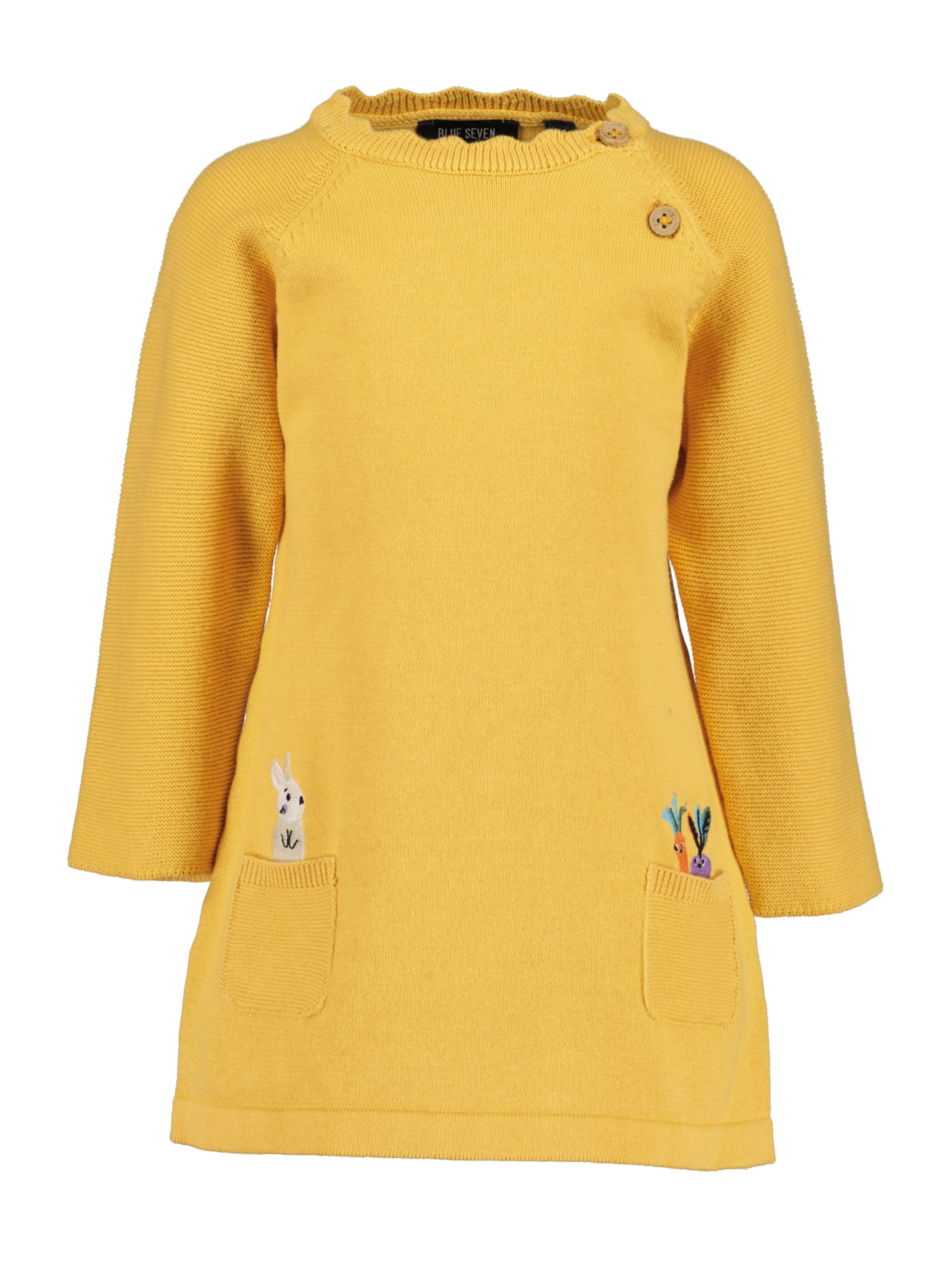 BLUE SEVEN Рокля в жълто: отпред