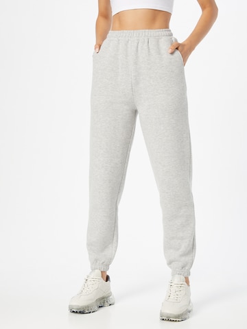 Loosefit Pantalon 'Lea' LENI KLUM x ABOUT YOU en gris : devant