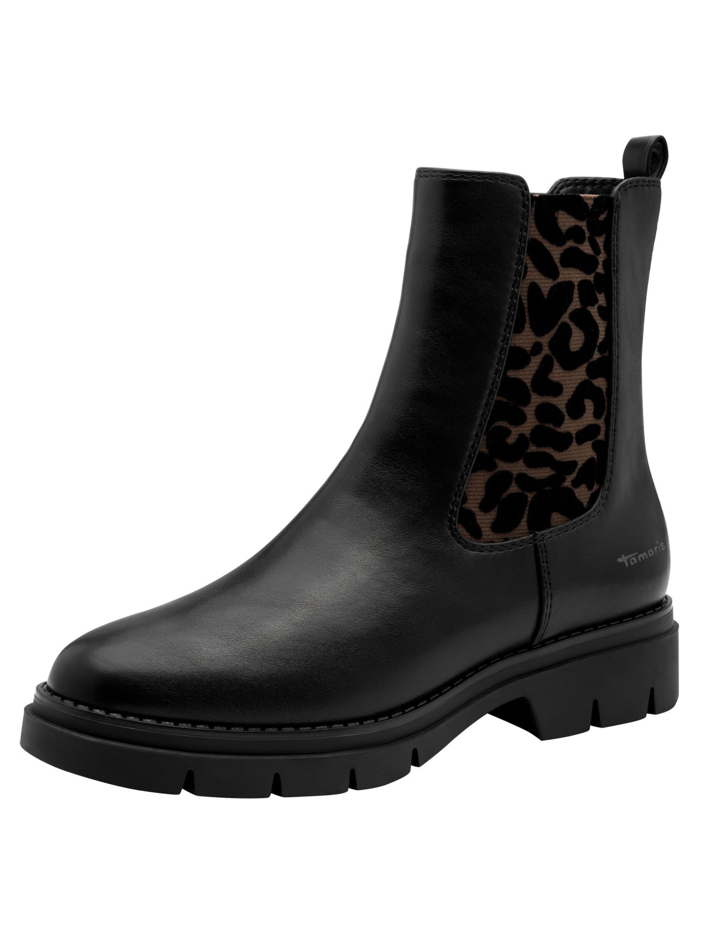 Chelsea Boots Tamaris en noir : devant