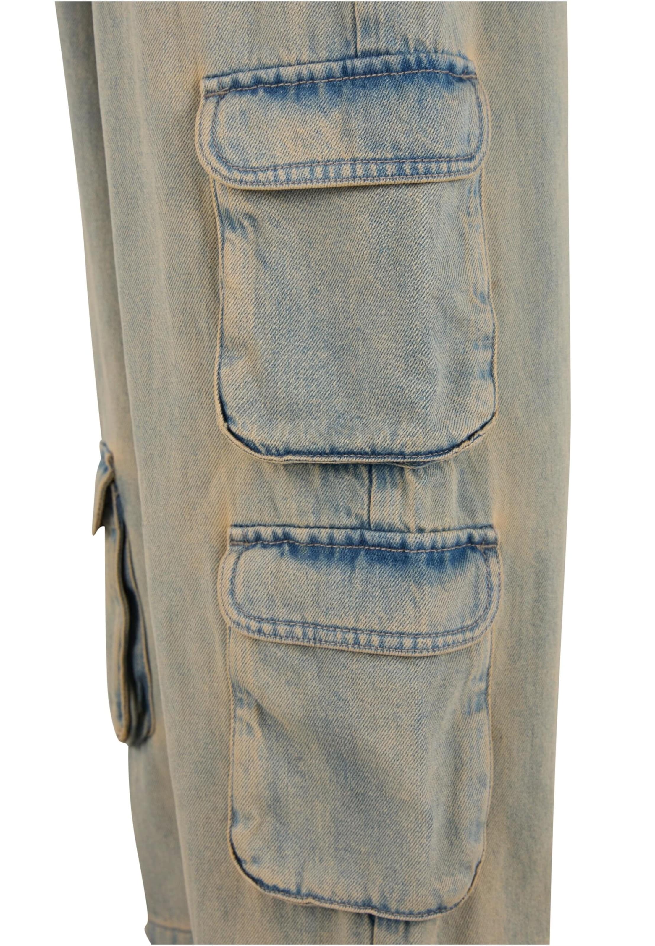 Urban Classics Regular Cargojeans in Blau