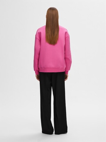 SELECTED FEMME Sweatshirt in Roze