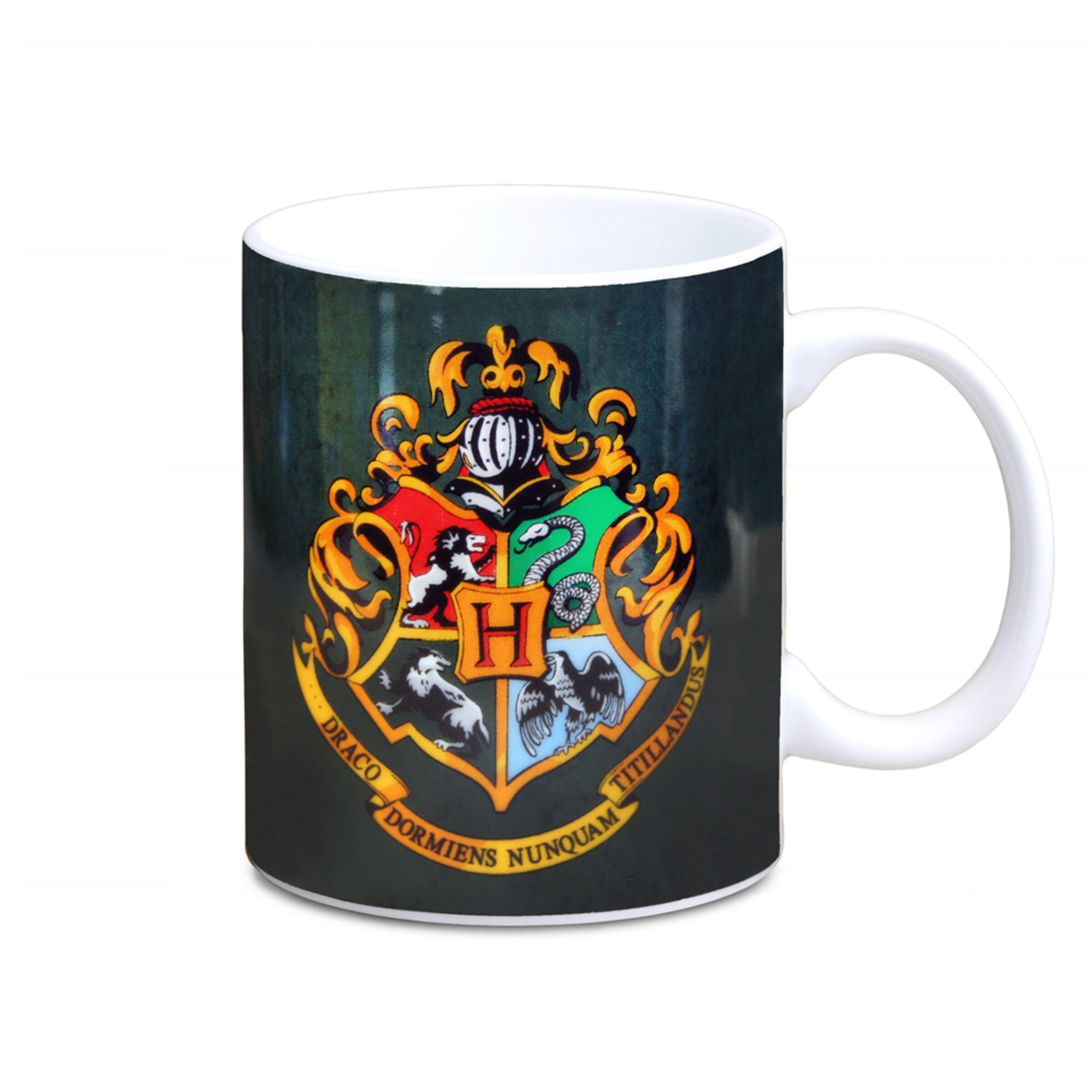 LOGOSHIRT Tasse 'Hogwarts' in Grün: Vorderseite
