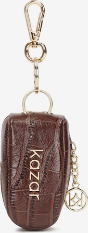 Kazar Key Ring in Brown: front