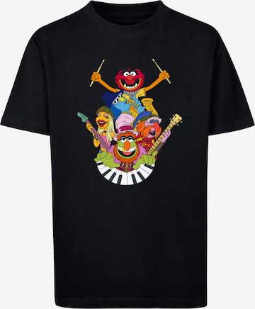 ABSOLUTE CULT Shirt 'Muppets - Dr. Teeth And The Electric Mayhem' in Zwart: voorkant