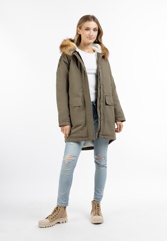 DreiMaster Vintage Winterparka in Grün