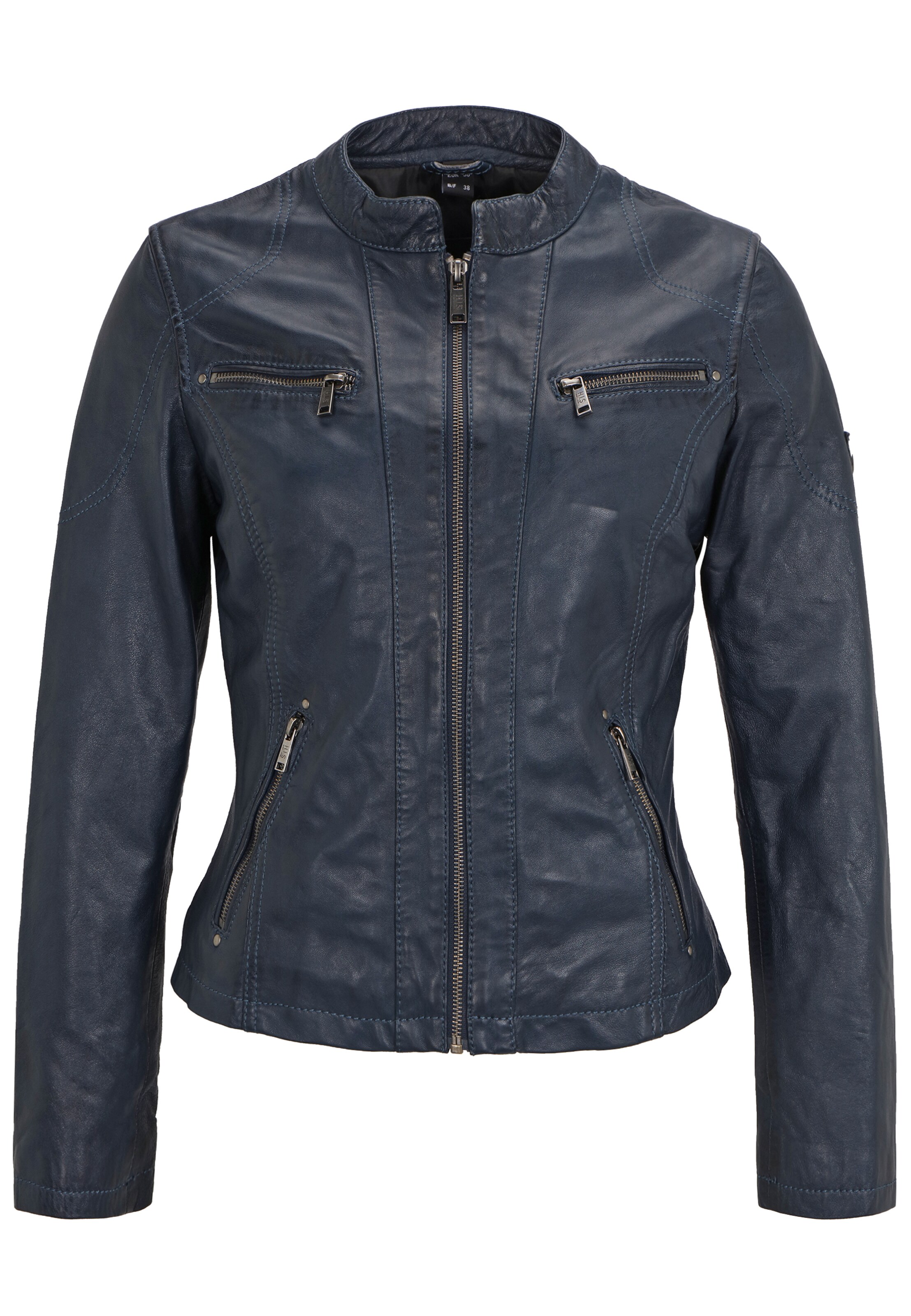 H.I.S Between-Season Jacket in Blue: front
