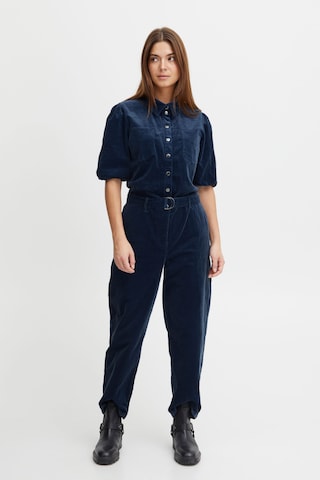 PULZ Jeans Jumpsuit 'Sally' in Blau: predná strana