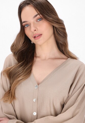 DreiMaster Klassik Gebreid vest in Beige