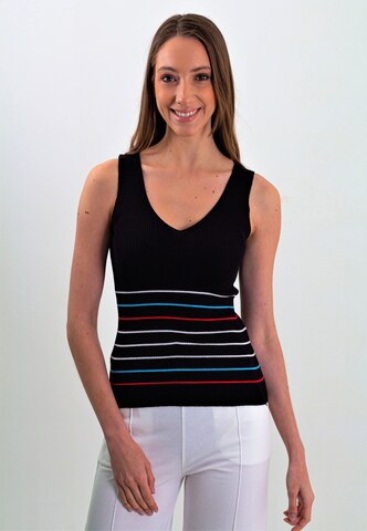 Felix Hardy Knitted Top in Black: front