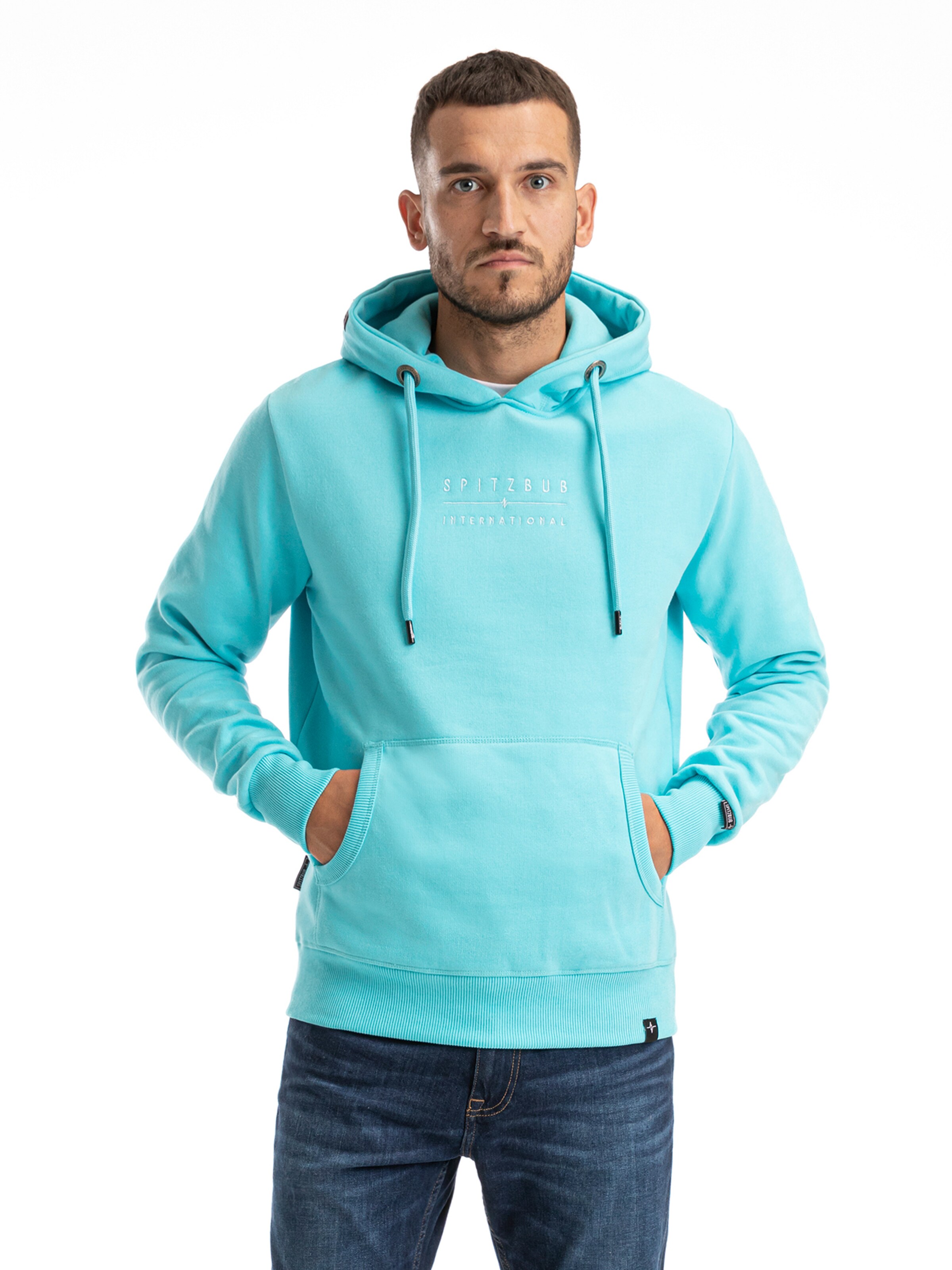 SPITZBUB Sweatshirt ' Fabian ' in Blauw: voorkant